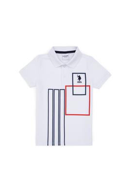 Erkek Çocuk Beyaz Polo Yaka Tişört - 50307175003