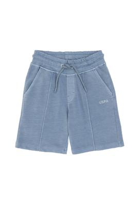 Erkek Çocuk Mavi Örme Şort - 50307277012