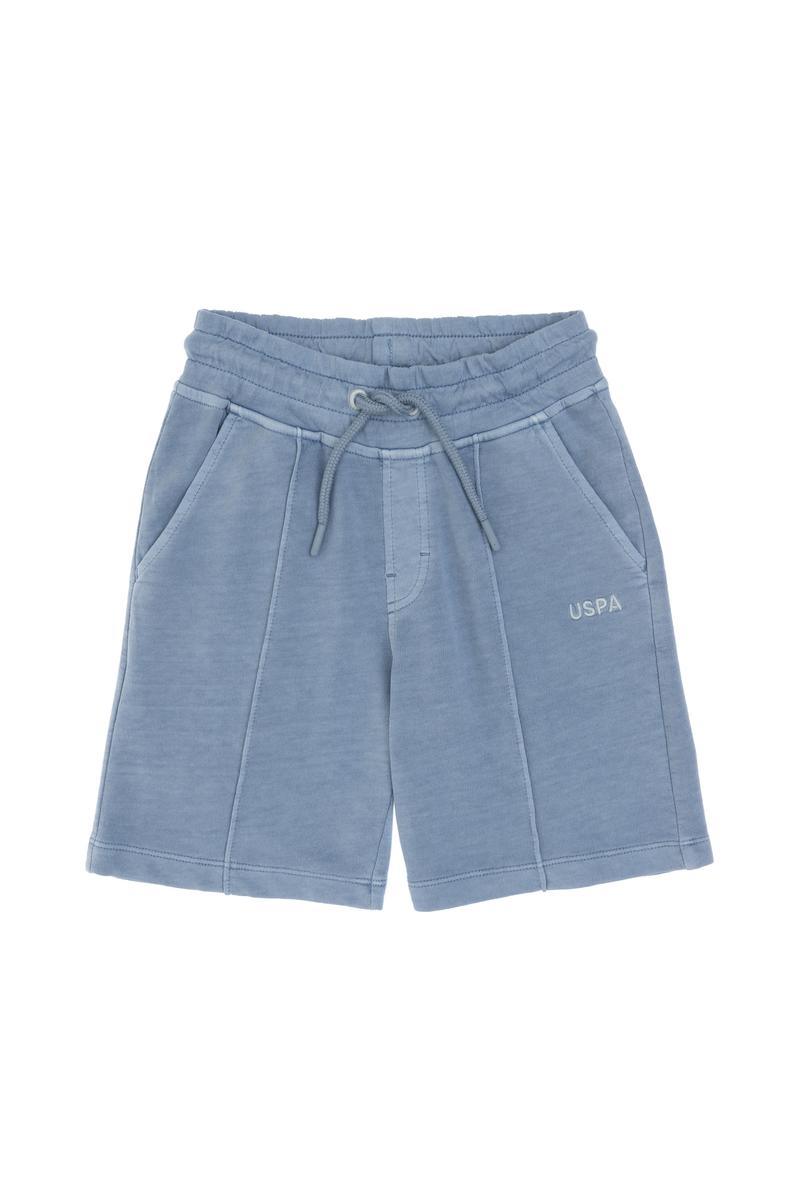 Erkek Çocuk Mavi Örme Şort