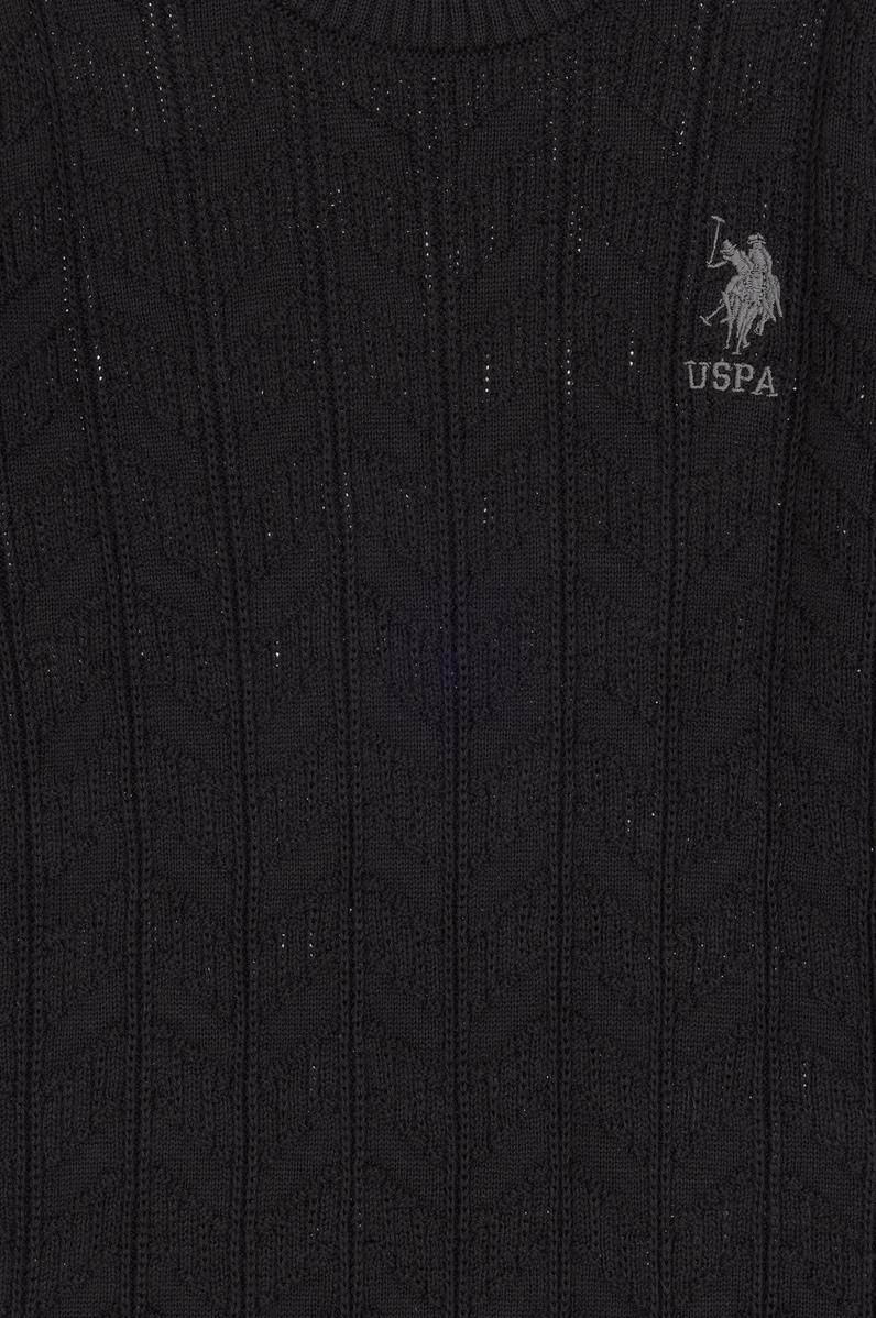 Erkek Çocuk Siyah Basic Kazak