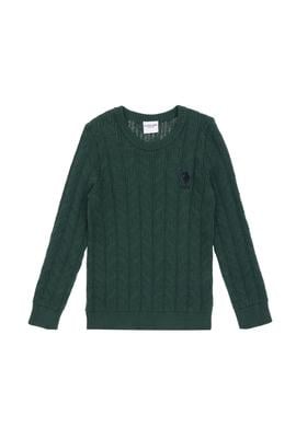 Erkek Çocuk Koyu Yeşil Basic Kazak - 50315638018