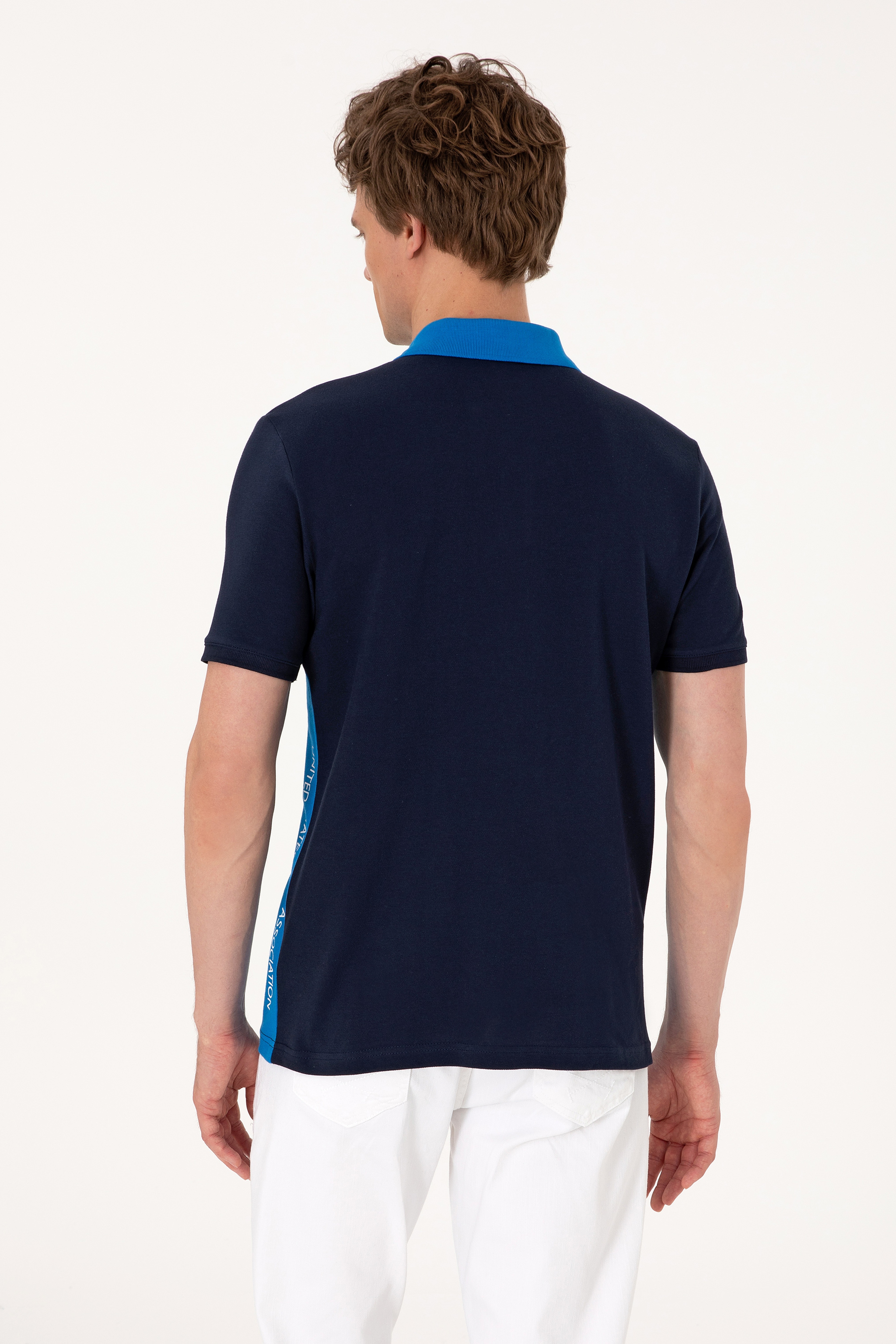 Erkek Regular Fit Lacivert Polo Yaka Tişört - Image 5