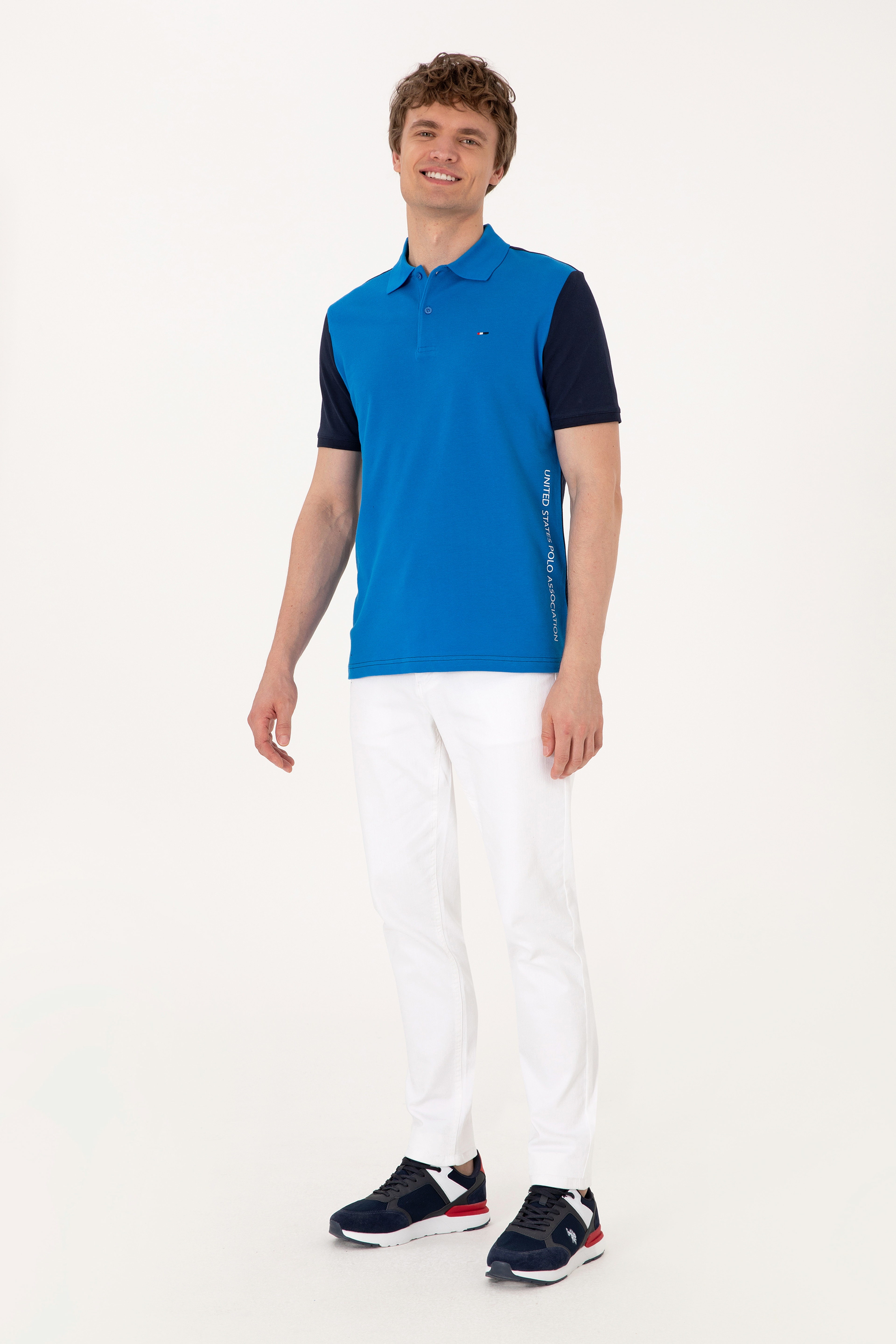 Erkek Regular Fit Lacivert Polo Yaka Tişört - Image 4