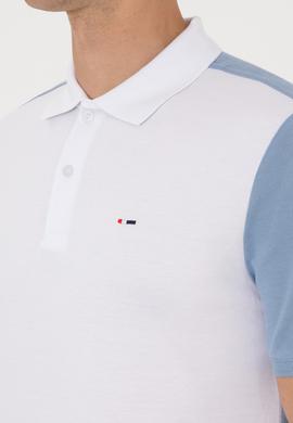 Erkek Regular Fit Mavi Polo Yaka Tişört - 50306790017