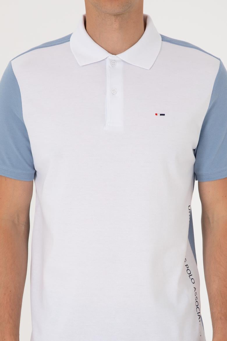 Erkek Regular Fit Mavi Polo Yaka Tişört - 50306790017