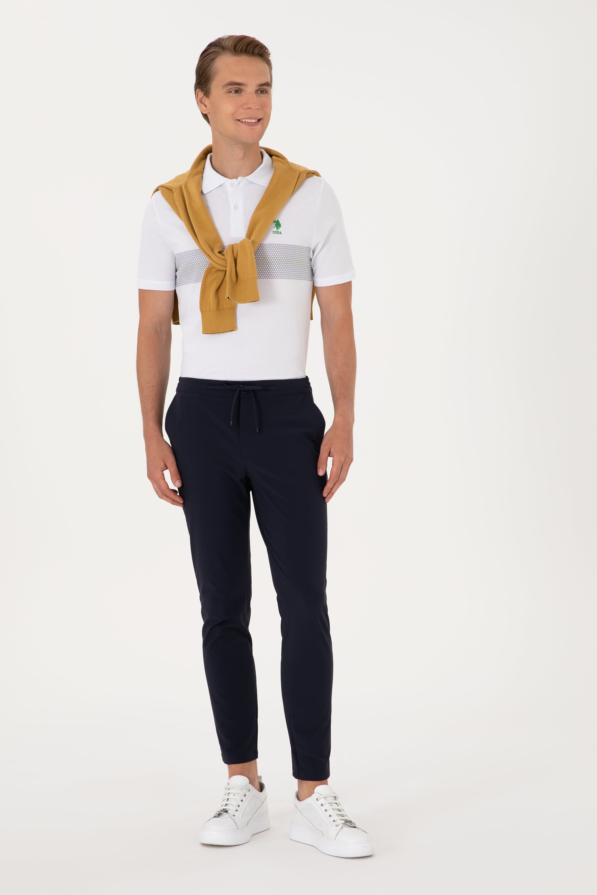 Erkek Regular Fit Polo Yaka Açık Pembe Tişört