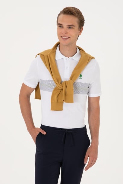 Erkek Regular Fit Polo Yaka Açık Pembe Tişört