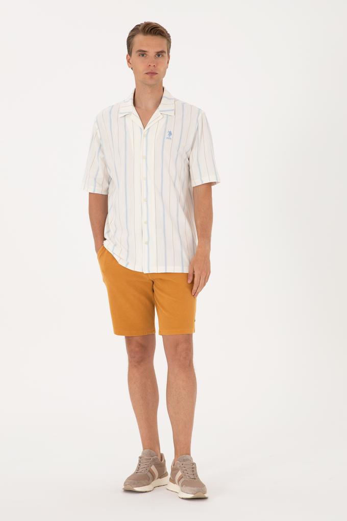 Erkek Hardal Örme Şort