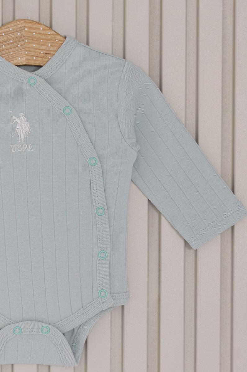 Erkek Bebek Su Yeşili Pijama Takımı