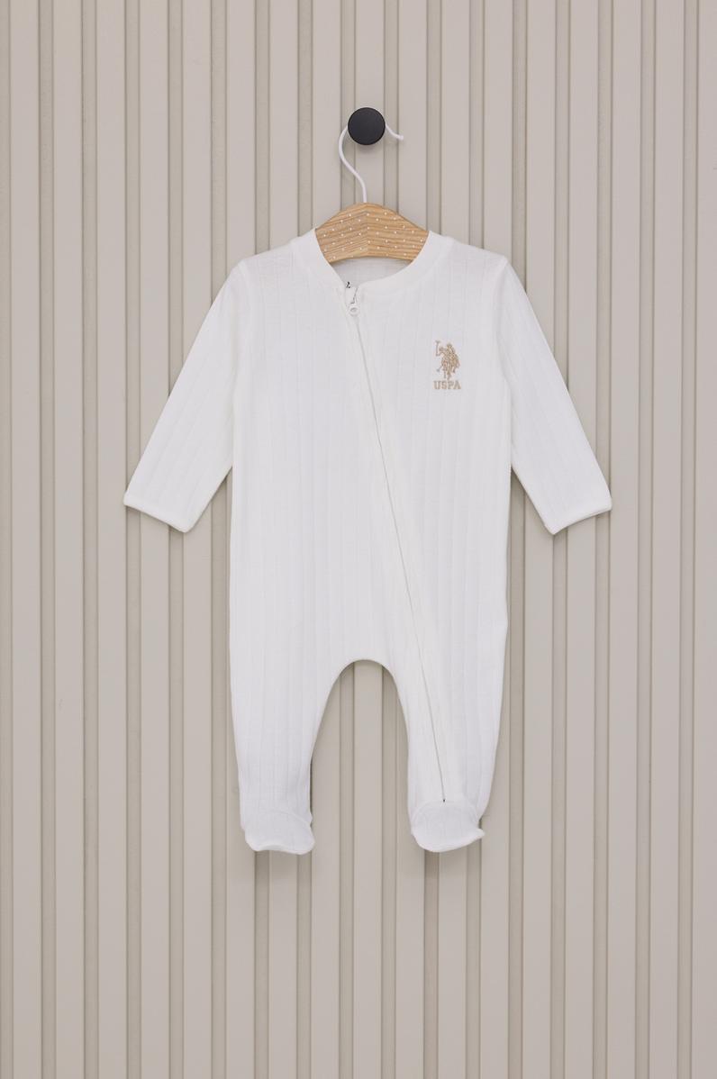 Erkek Bebek Krem Pijama Takımı