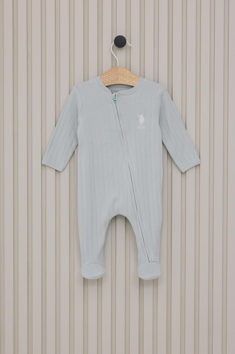 Erkek Bebek Su Yeşili Pijama Takımı