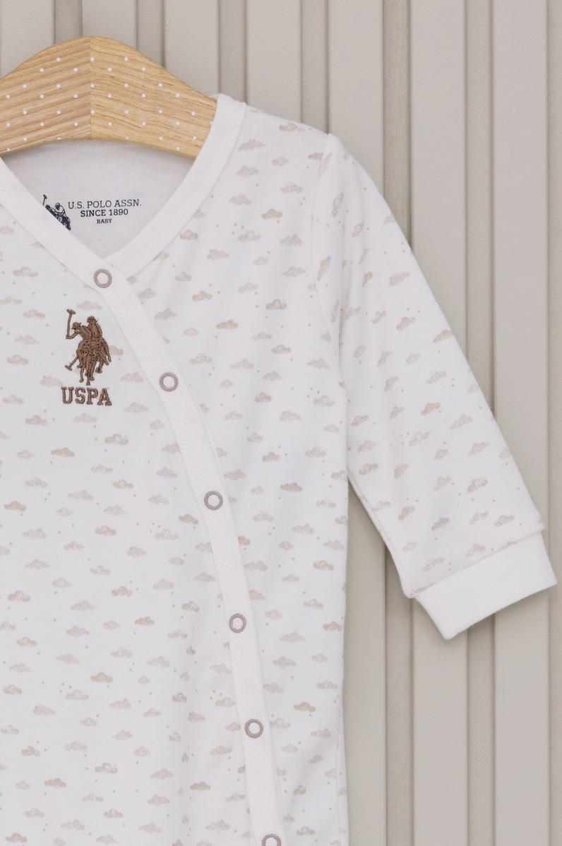 Erkek Bebek Krem Pijama Takımı