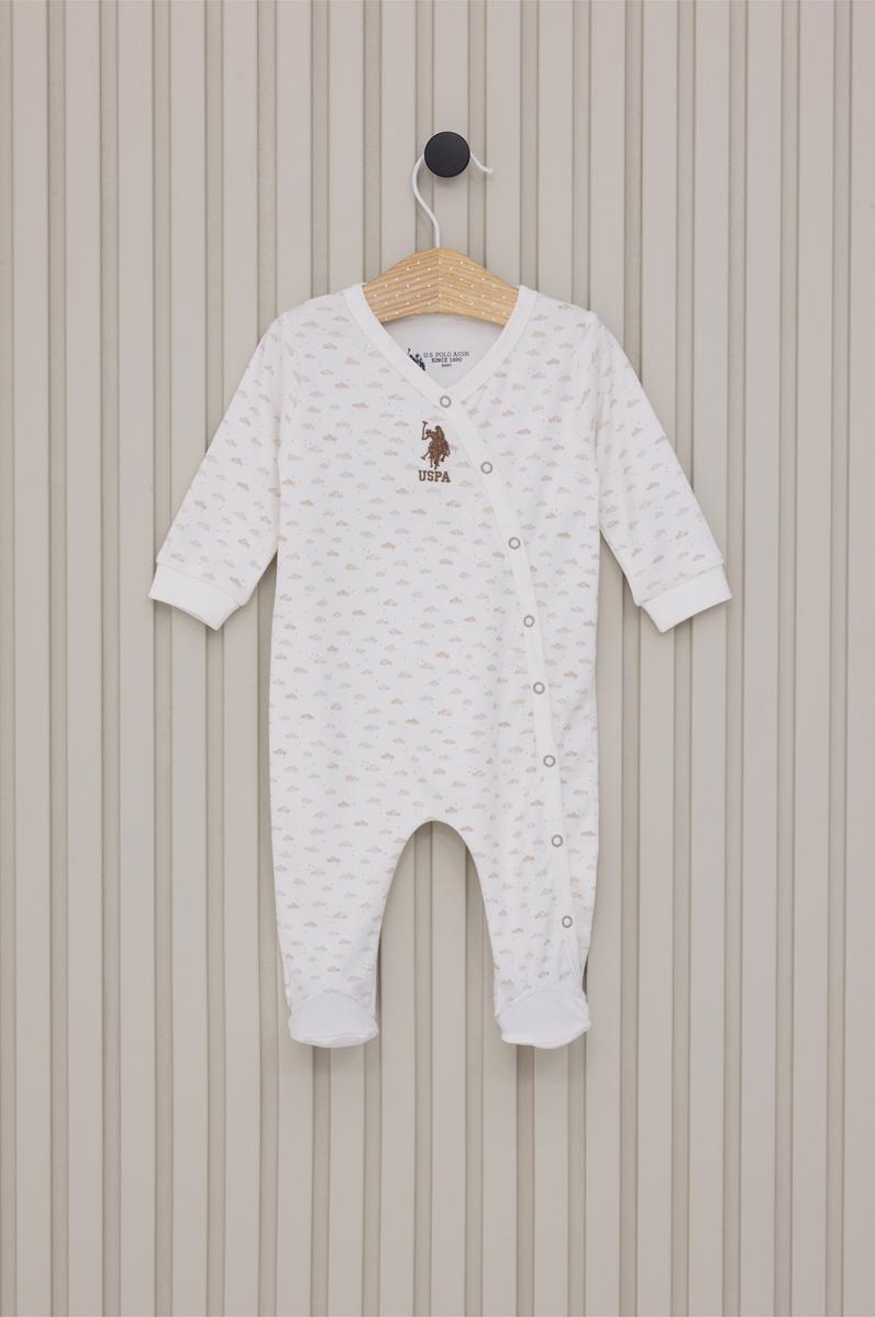 Erkek Bebek Krem Pijama Takımı