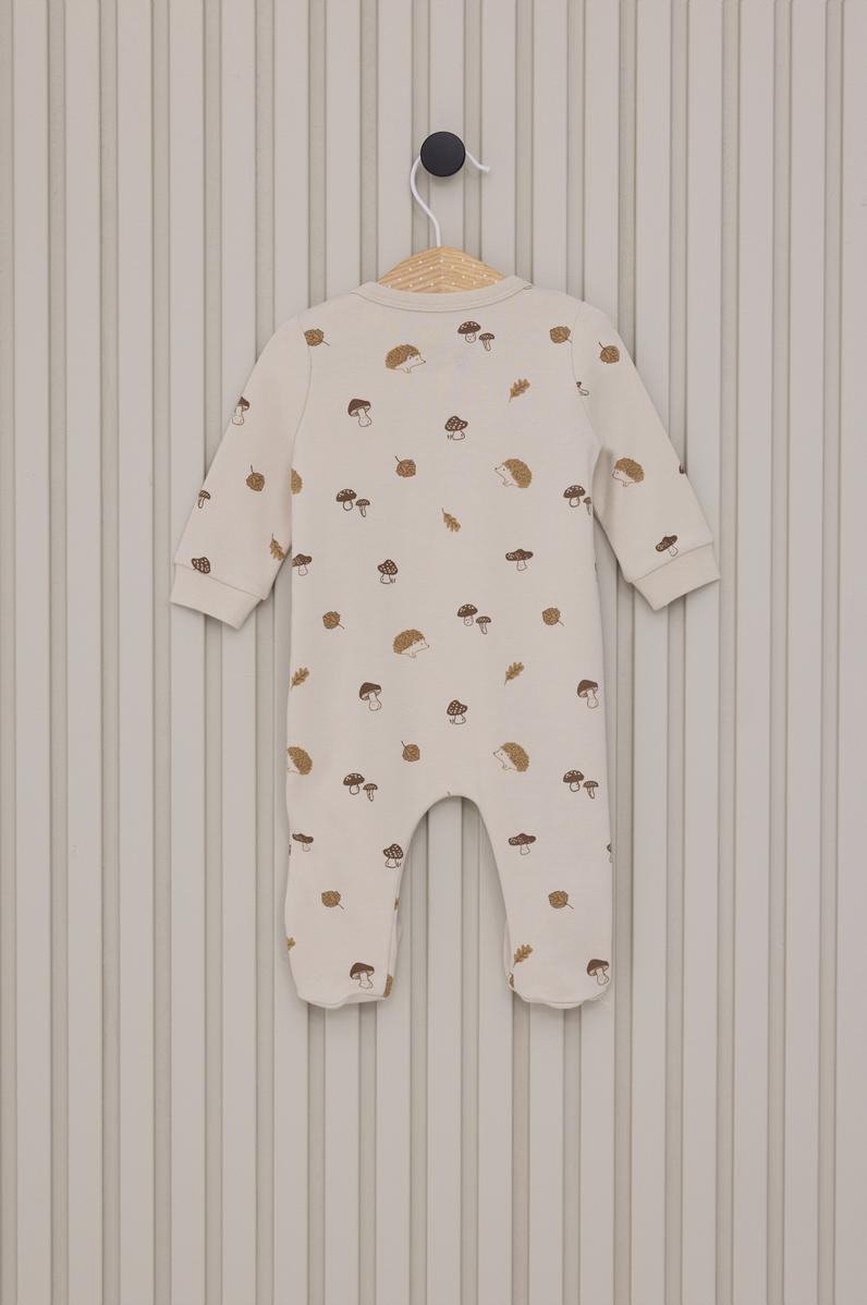 Erkek Bebek Krem Pijama Takımı