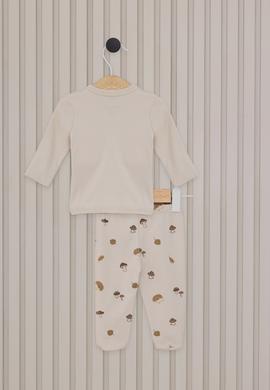 Erkek Bebek Krem Pijama Takımı - 50318271001