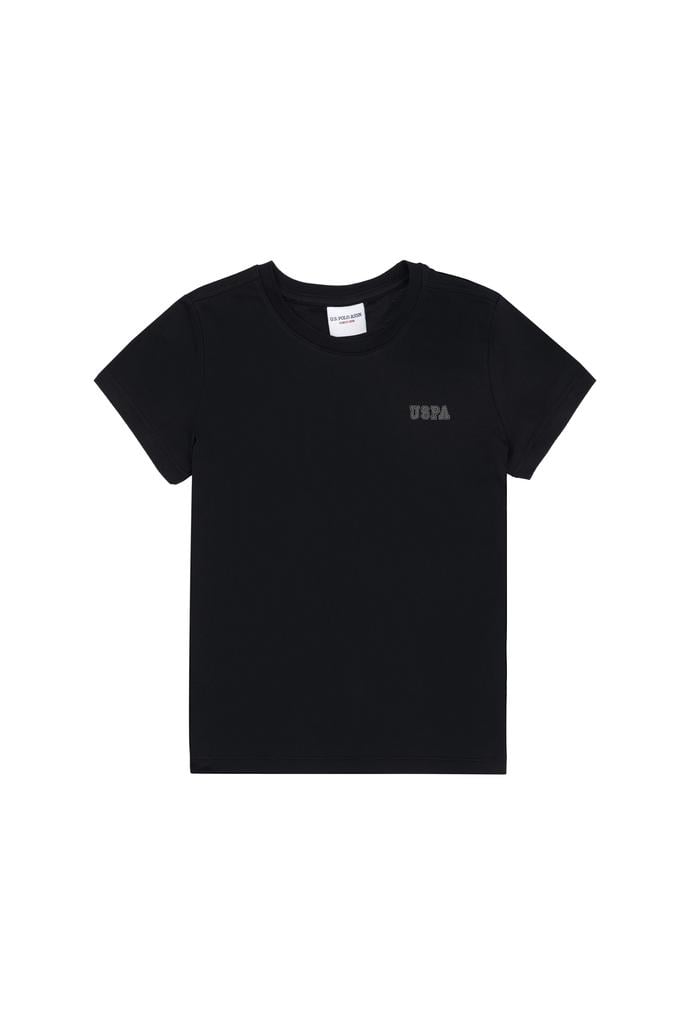 Erkek Çocuk Siyah Bisiklet Yaka Tişört