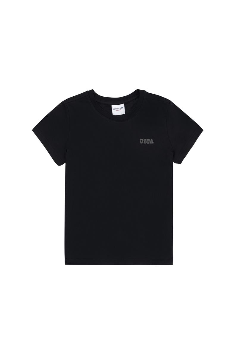 Erkek Çocuk Siyah Bisiklet Yaka Tişört