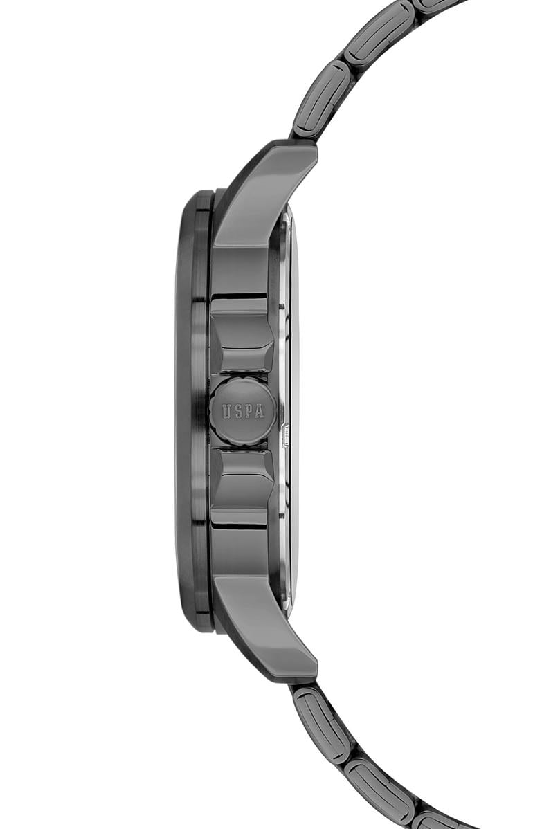 Erkek Füme Çelik Kordon Kol Saati USPA1000B-04