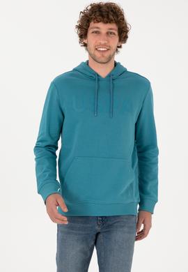 Erkek Petrol Basic Sweatshirt - 50269396123