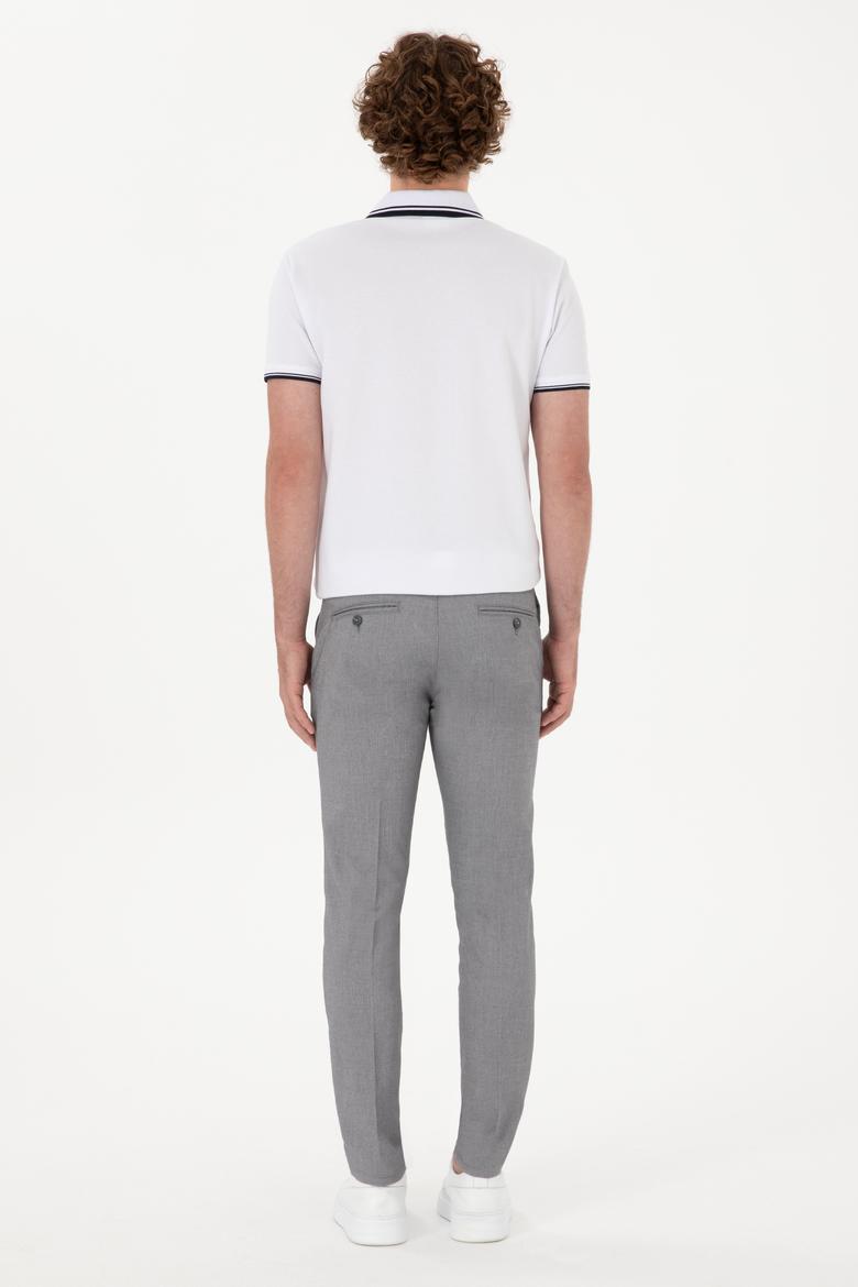 Erkek Gri Kanvas Pantolon - 50299990332