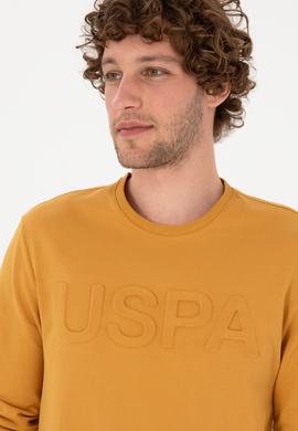 Erkek Hardal Basic Sweatshirt - 50269402114