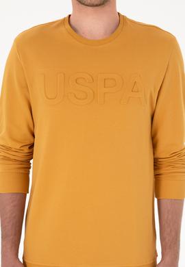 Erkek Hardal Basic Sweatshirt - 50269402114