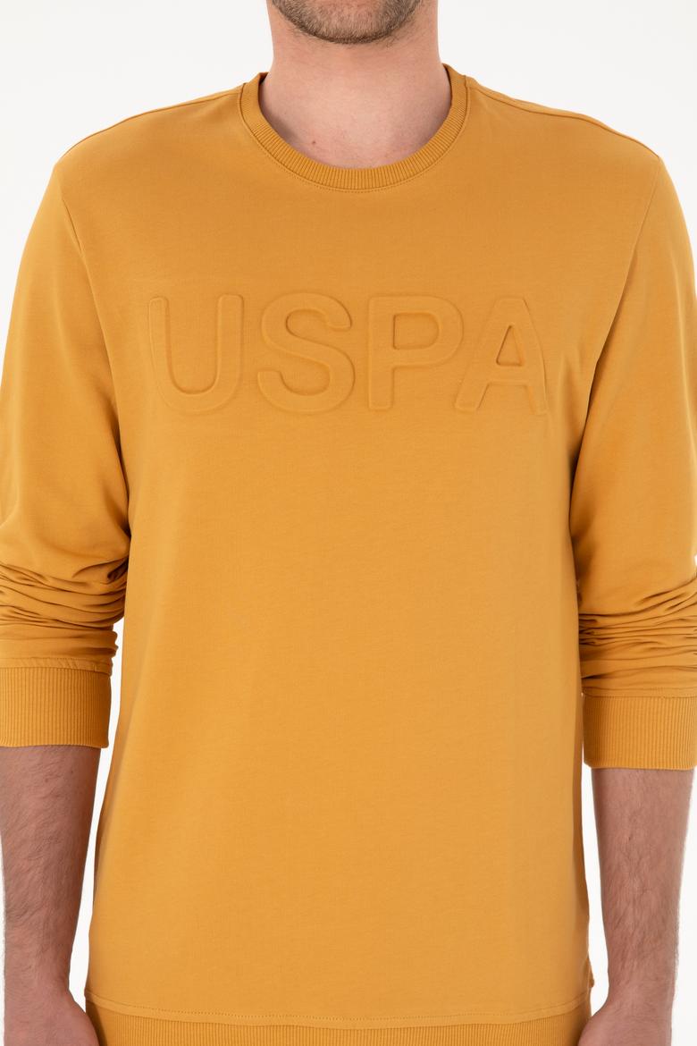 Erkek Hardal Basic Sweatshirt - 50269402114