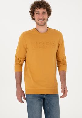 Erkek Hardal Basic Sweatshirt - 50269402114