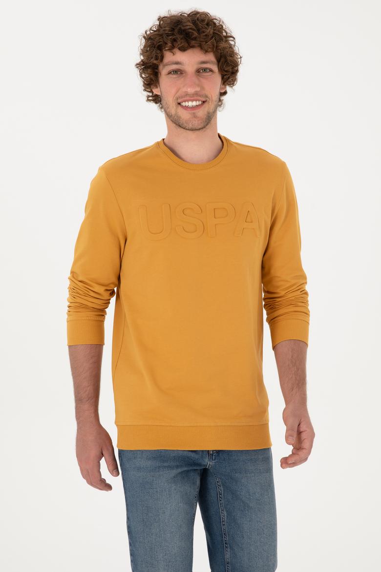 Erkek Hardal Basic Sweatshirt - 50269402114
