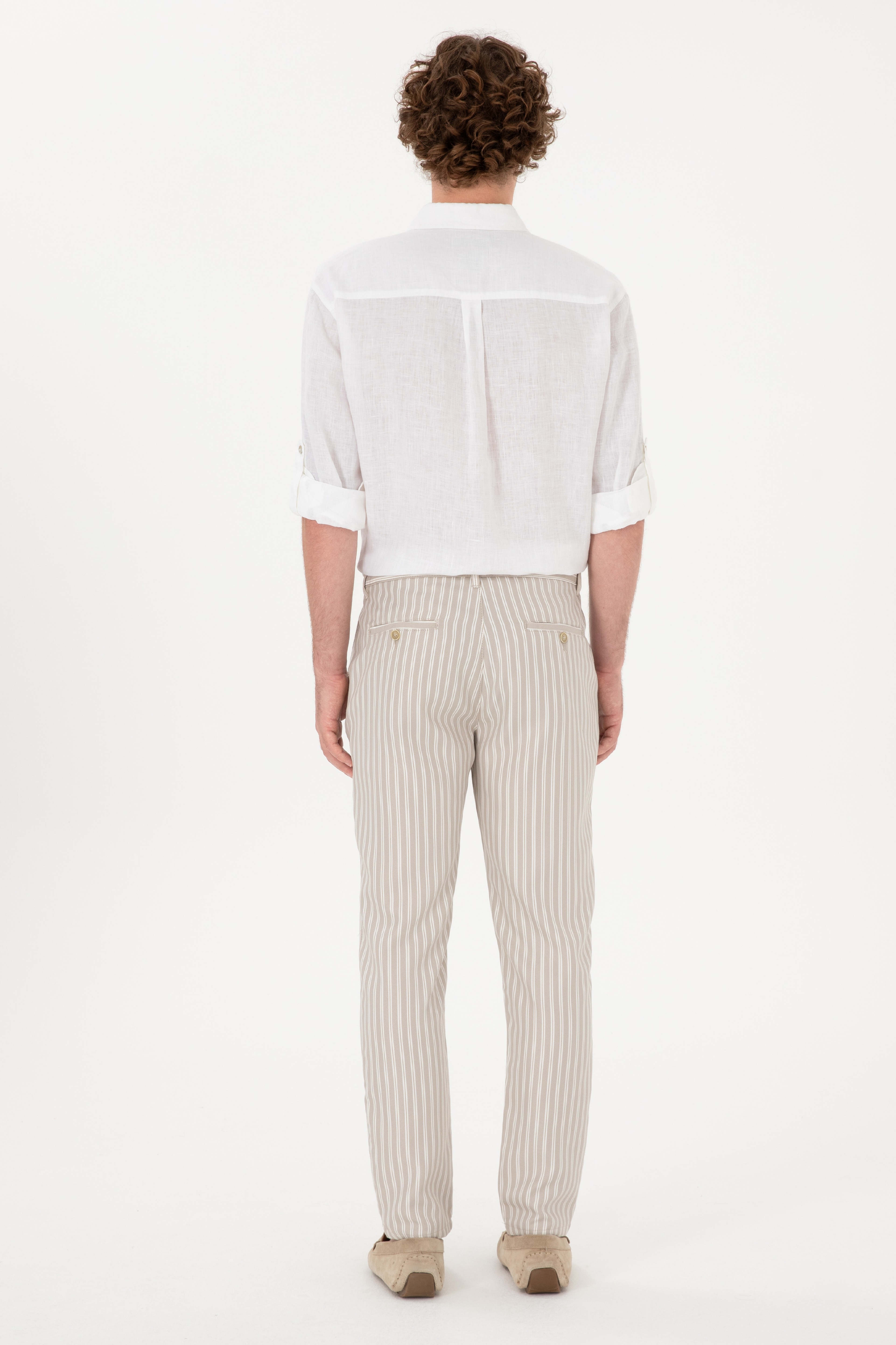 Erkek Carrot Fit Taş Kanvas Pantolon - Image 4