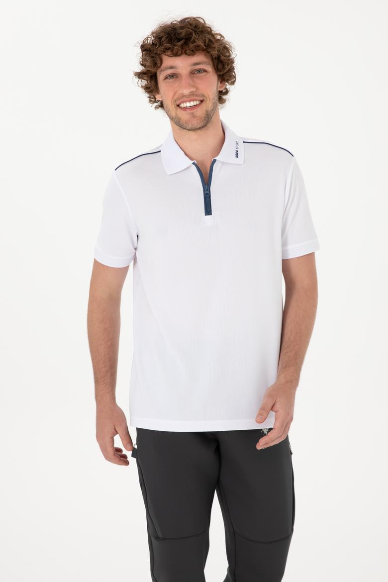 Erkek Regular Fit Polo Yaka Beyaz Tişört - 50299560001