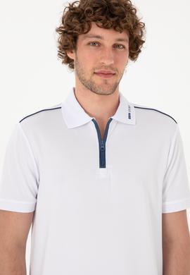 Erkek Regular Fit Polo Yaka Beyaz Tişört - 50299560001