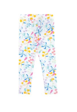 Kız Çocuk Beyaz Çiçek Desenli Eşofman Altı - 50300018004