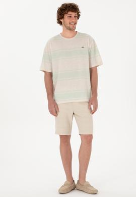 Erkek Camel Dokuma Şort - 50300443005