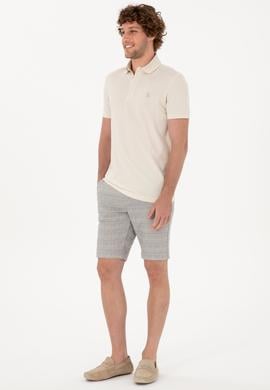 Erkek Mavi Dokuma Şort - 50300443057