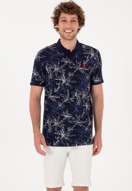 Erkek Regular Fit Polo Yaka Lacivert Tişört - 50300401018