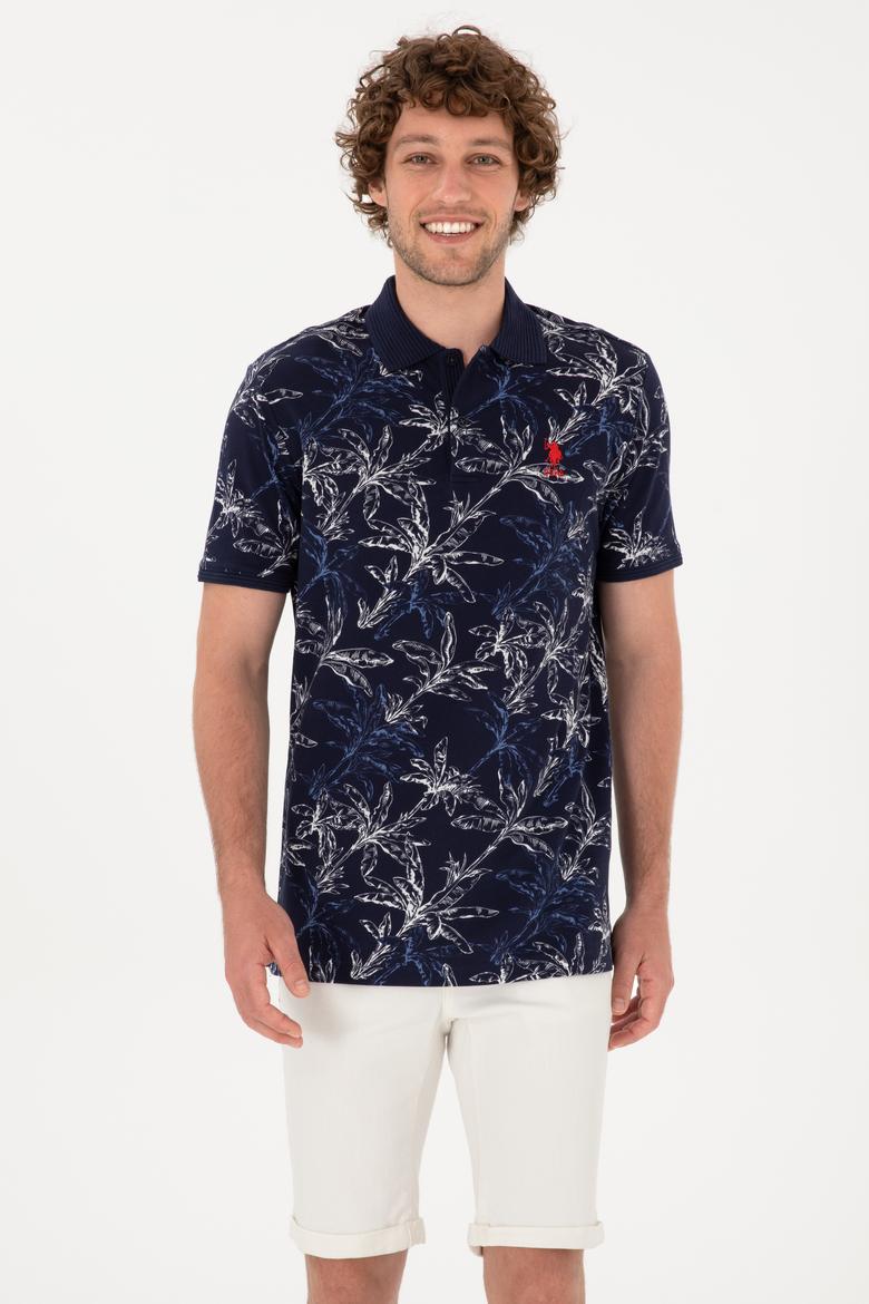 Erkek Regular Fit Polo Yaka Lacivert Tişört