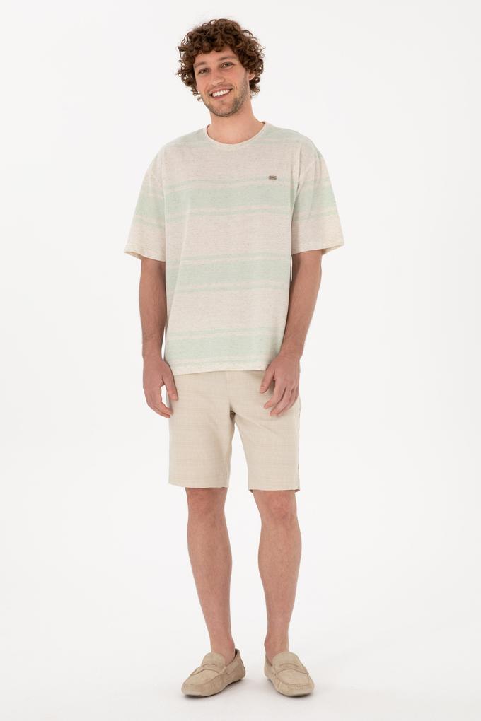 Erkek Camel Dokuma Şort