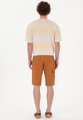 Erkek Hardal Dokuma Şort - 50300418062