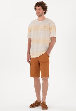 Erkek Hardal Dokuma Şort - 50300418062