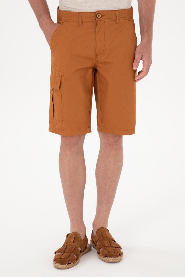 Erkek Hardal Dokuma Şort - 50300418062