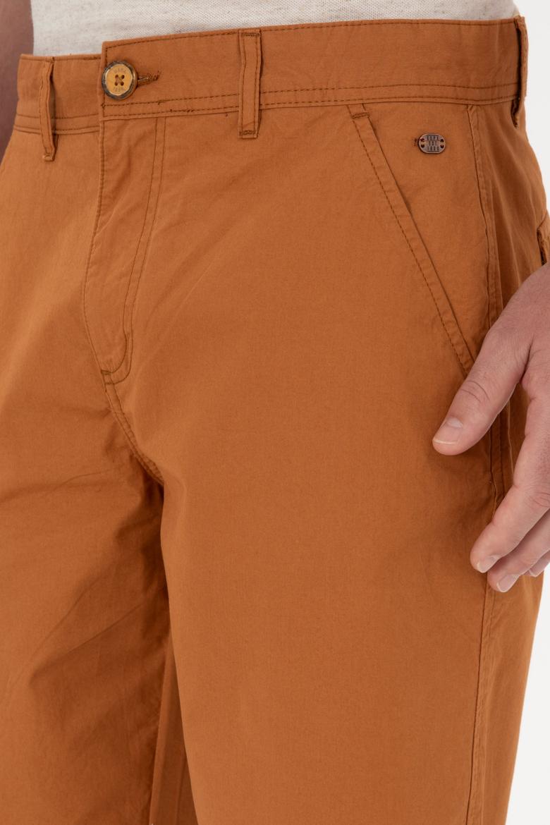 Erkek Hardal Dokuma Şort - 50300418062