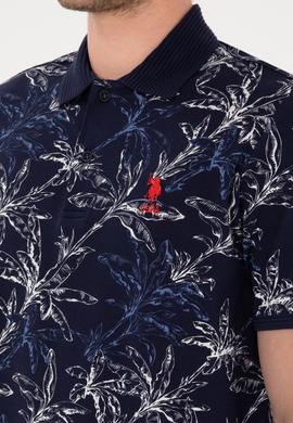 Erkek Regular Fit Polo Yaka Lacivert Tişört - 50300401018