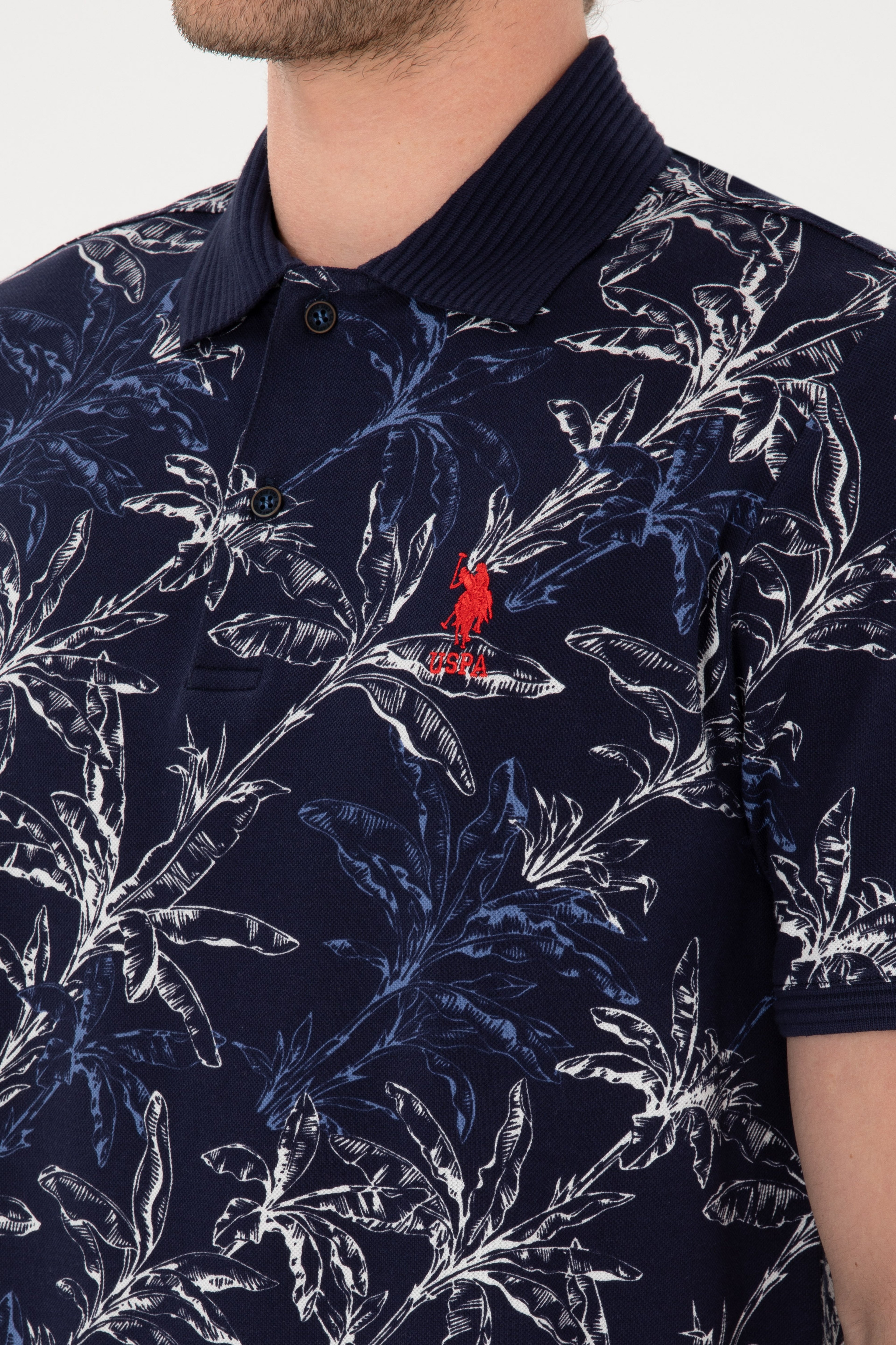 Erkek Regular Fit Polo Yaka Lacivert Tişört