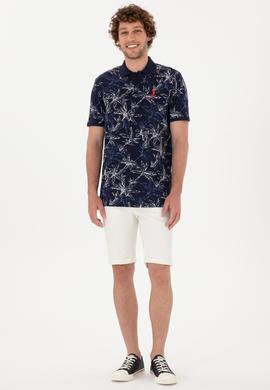 Erkek Regular Fit Polo Yaka Lacivert Tişört - 50300401018