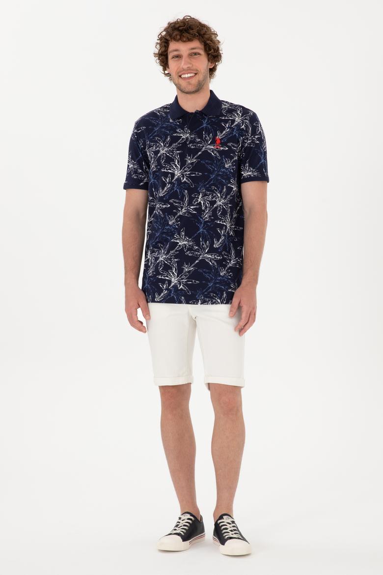 Erkek Regular Fit Polo Yaka Lacivert Tişört - 50300401018