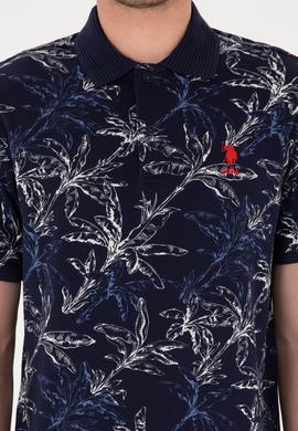 Erkek Regular Fit Polo Yaka Lacivert Tişört - 50300401018