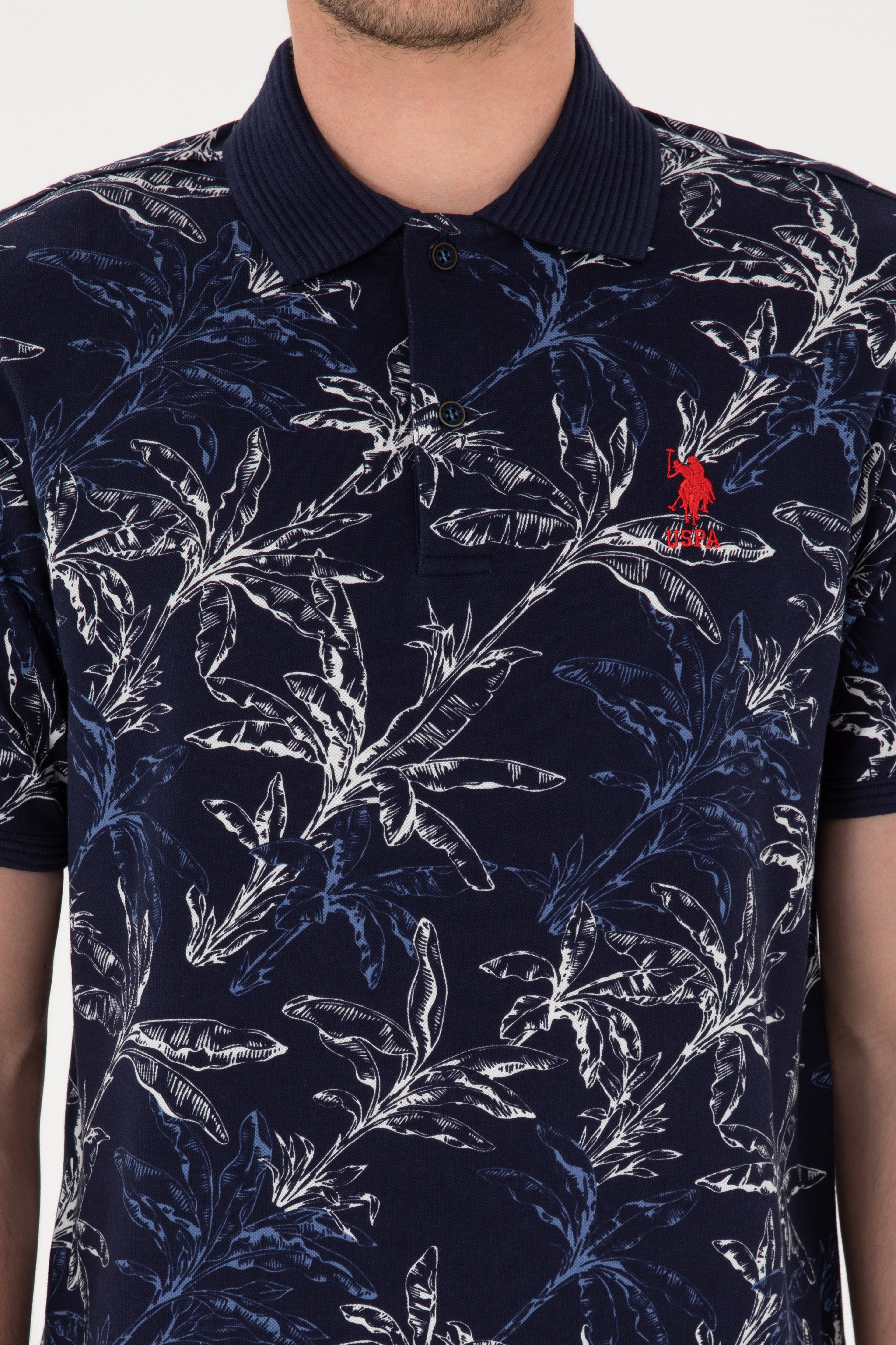 Erkek Regular Fit Polo Yaka Lacivert Tişört