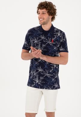 Erkek Regular Fit Polo Yaka Lacivert Tişört - 50300401018