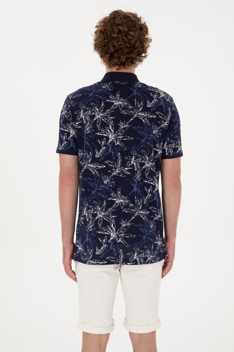 Erkek Regular Fit Polo Yaka Lacivert Tişört - 50300401018